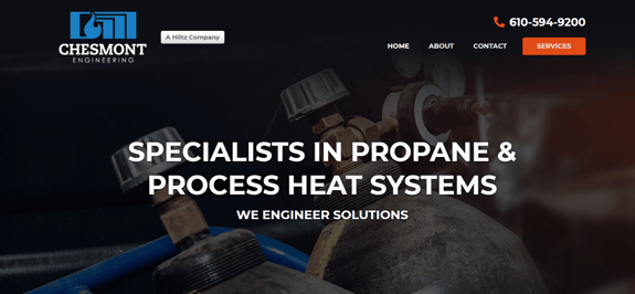 EZMarketing Builds Website for Chesmont Engineering Company