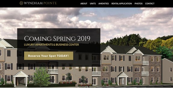 EZMarketing Develops New Website for Wyndham Pointe Apartments