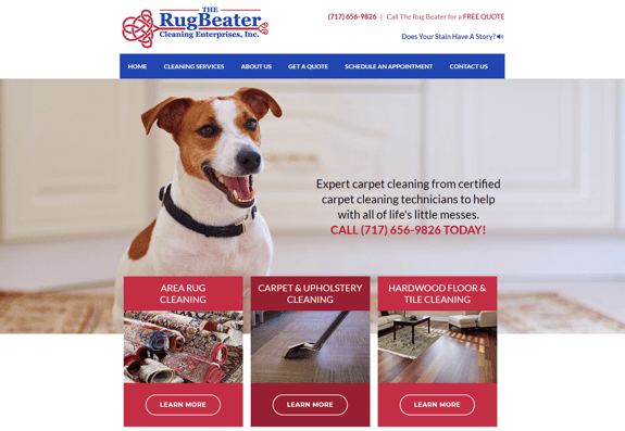 EZMarketing Develops New Website for The Rug Beater, Inc.