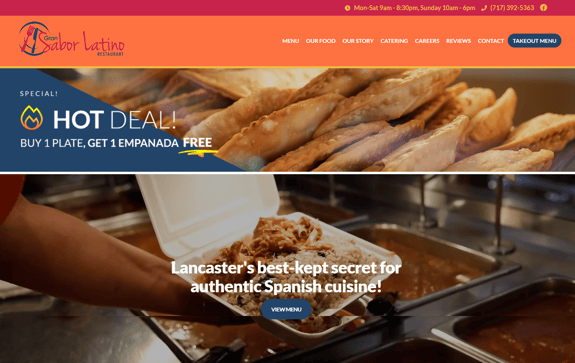 EZMarketing Develops New Website Design for Gran Sabor Latino