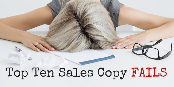 Top 10 Sales Copy Fails